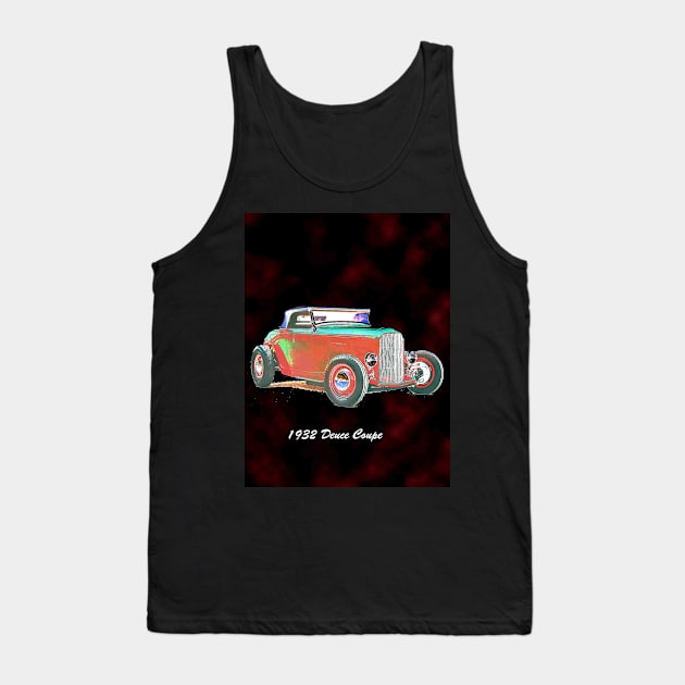 1932 Deuce Coupe Classic Car Tank Top by CarloVaro